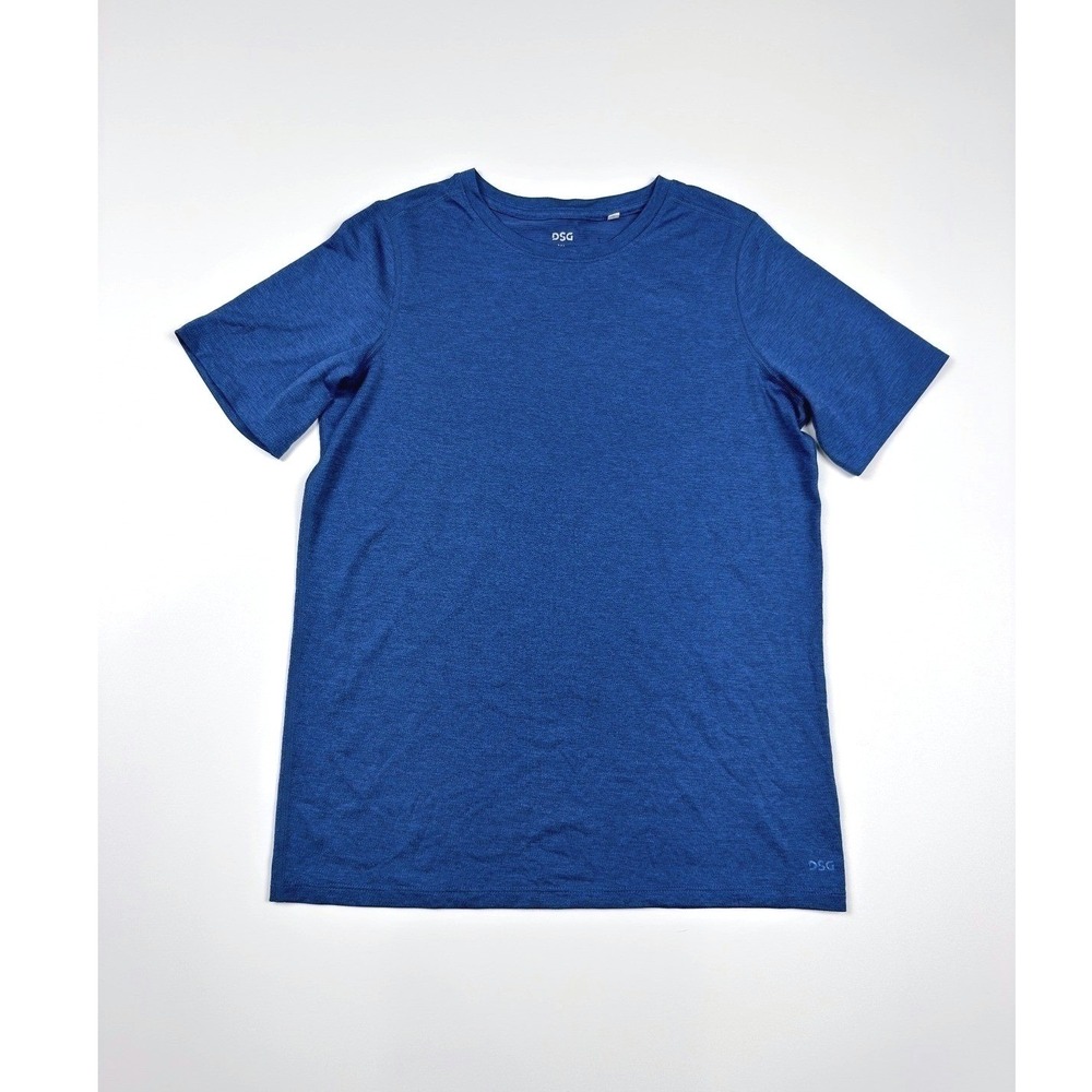 DSG Performance Tee Youth XL Blue Short Sleeve Athletic Shirt Moisture Wicking